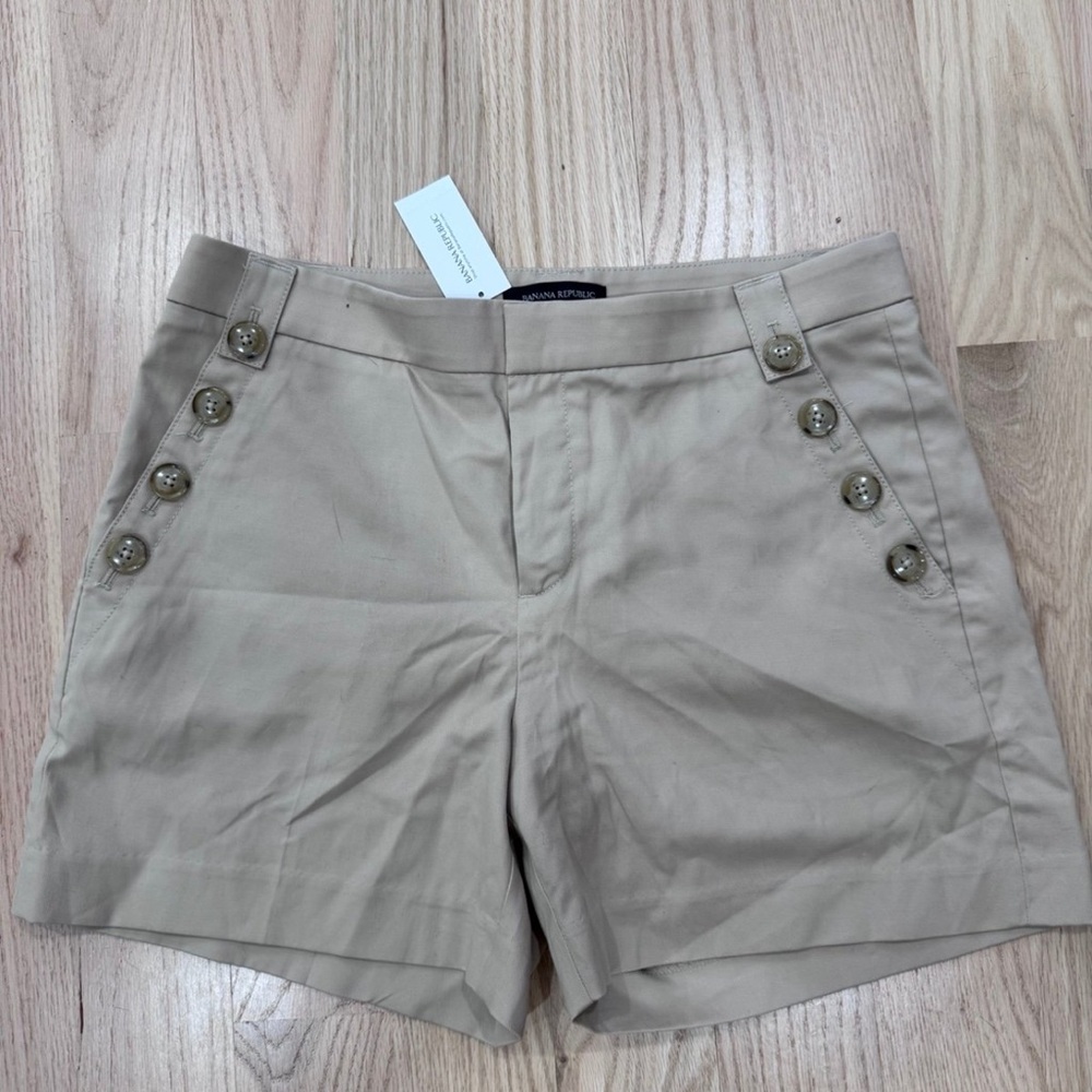 Banana Republic Tan High Waist Shorts